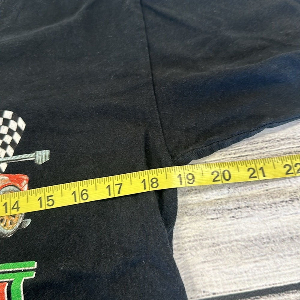 Pretty Vacant Sz XL Italia Boys Black Race Car T-Shirt - Picture 5 of 6